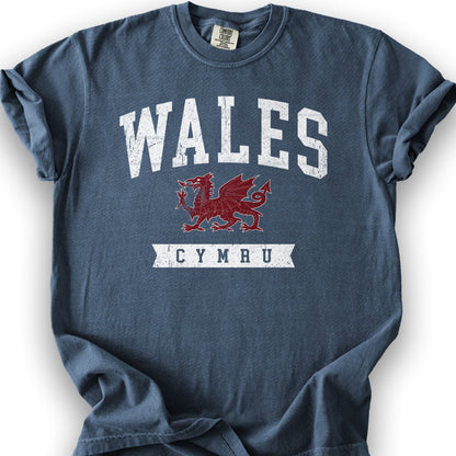 Wales Varsity Dragon T-shirt - Denim