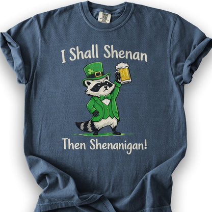 I Shall Shenan Irish T-Shirt - Denim
