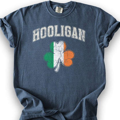 Hooligan Shamrock T-Shirt - Denim