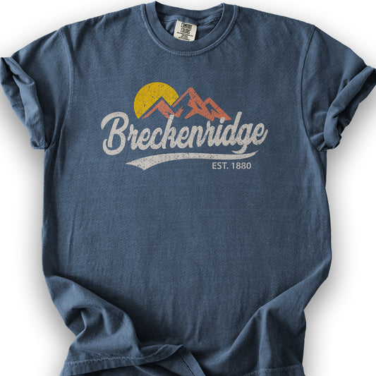 Breckenridge Vintage Script T-Shirt - Denim