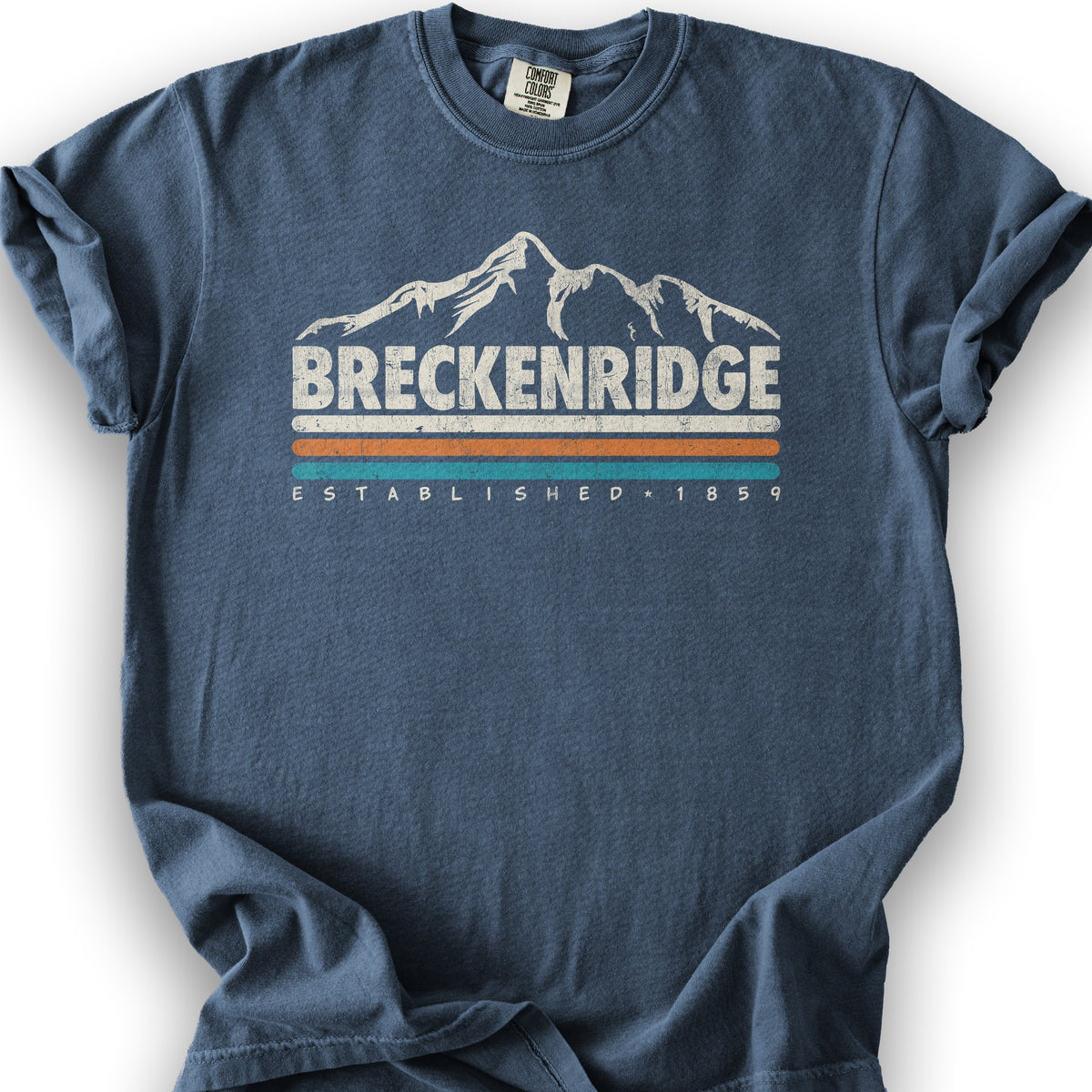 Breckenridge Retro Stripe T-Shirt - Denim