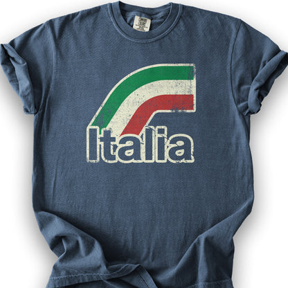 Italia Stripes T-Shirt - Denim
