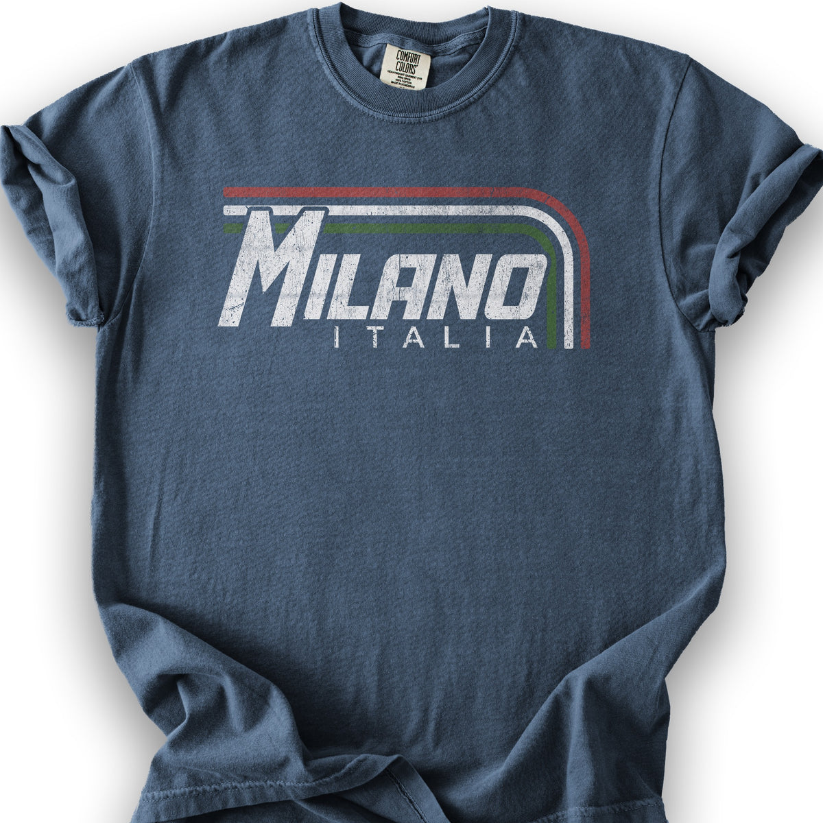 Milano Stripes T-Shirt - Denim