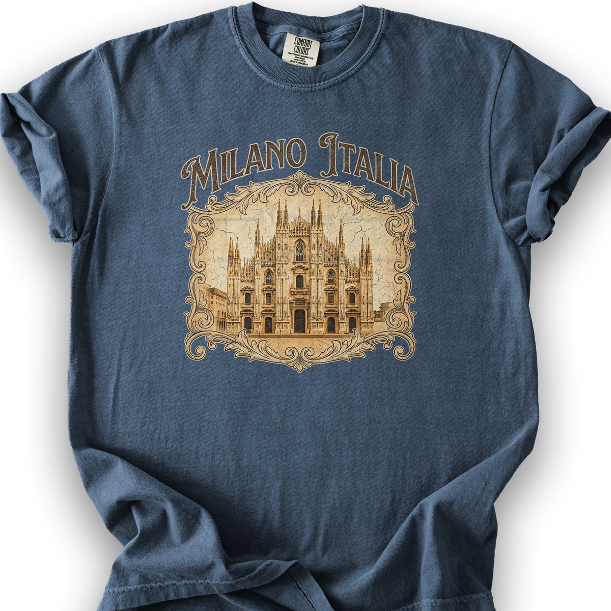 Duomo di Milano Sepia T-Shirt - Denim