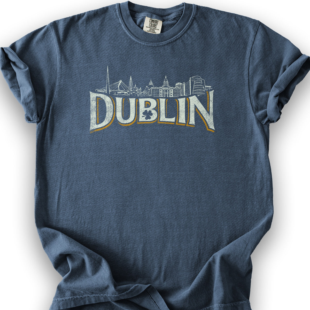 Dublin Skyline T-Shirt - Denim