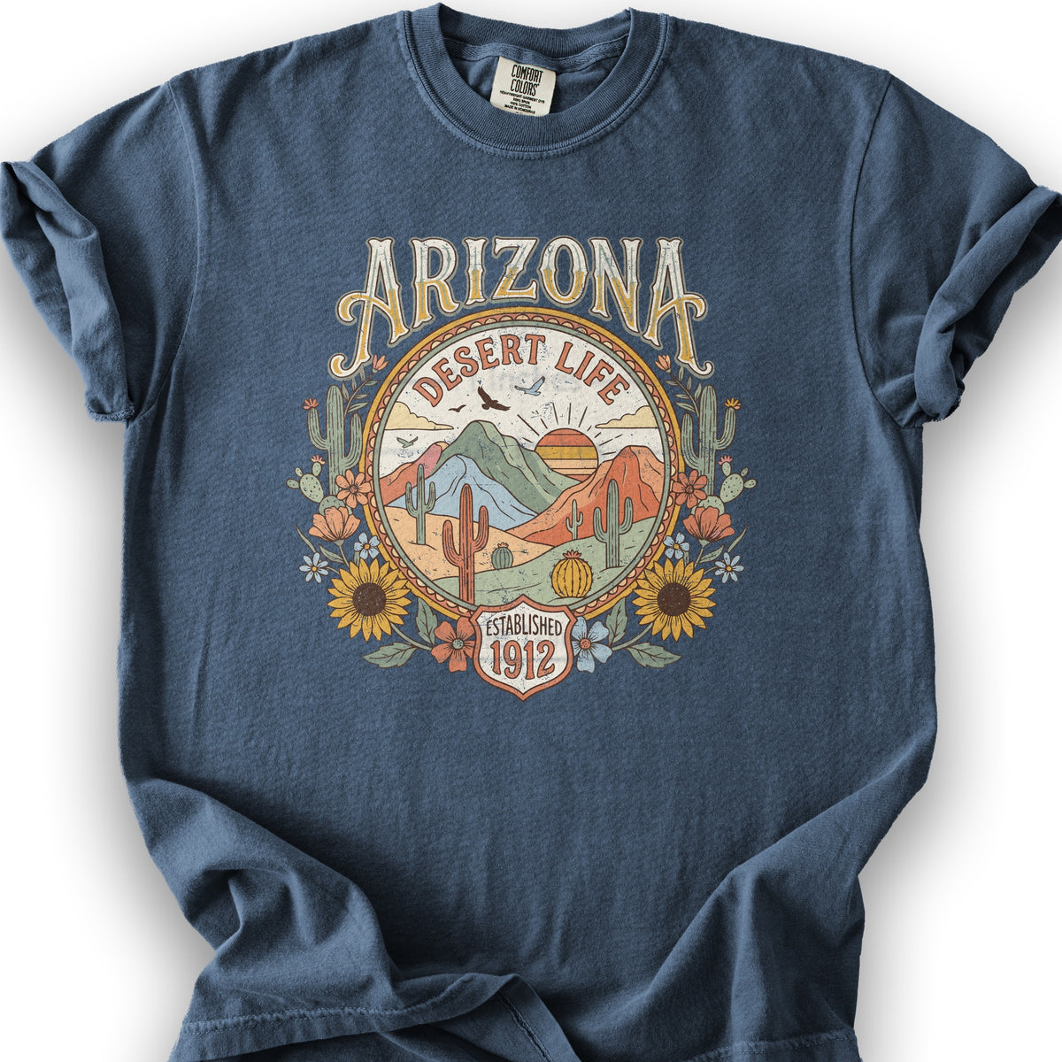 Arizona Desert Life T-Shirt - Denim