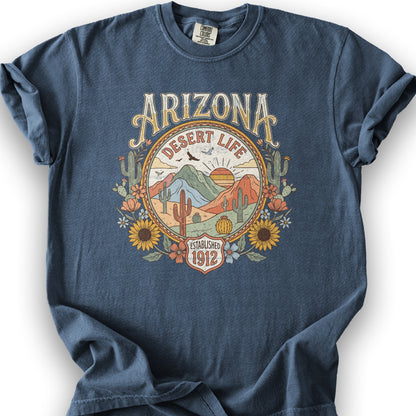 Arizona Desert Life T-Shirt - Denim