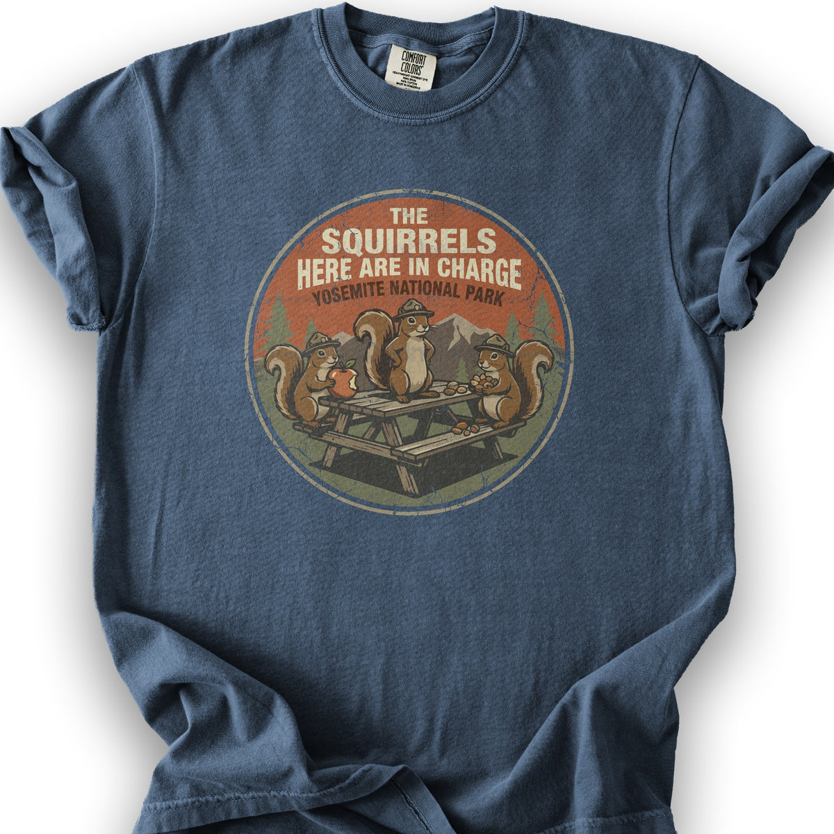 Yosemite Squirrels T-Shirt - Denim