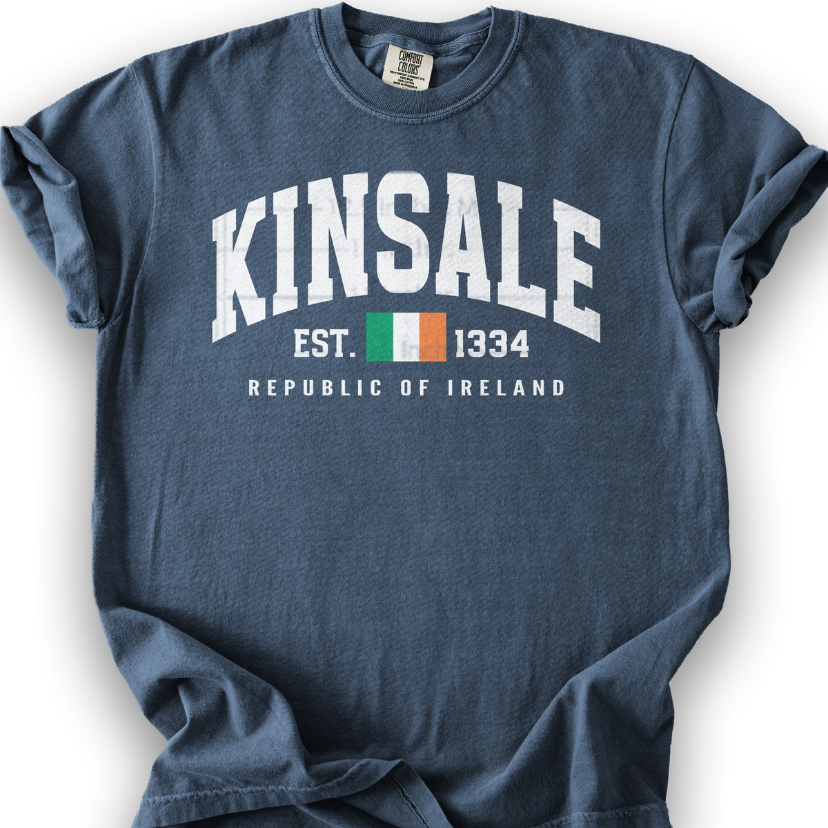 Kinsale Varsity Flag T-Shirt - Denim