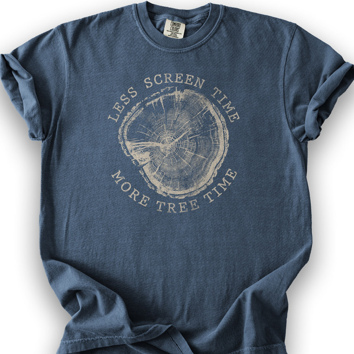 More Tree Time T-Shirt - Denim