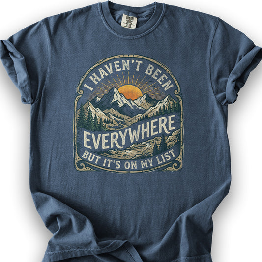On My List T-Shirt - Denim