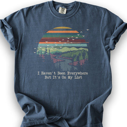 On My List Sunset T-Shirt - Denim