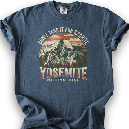 Yosemite Granite T-Shirt - Denim
