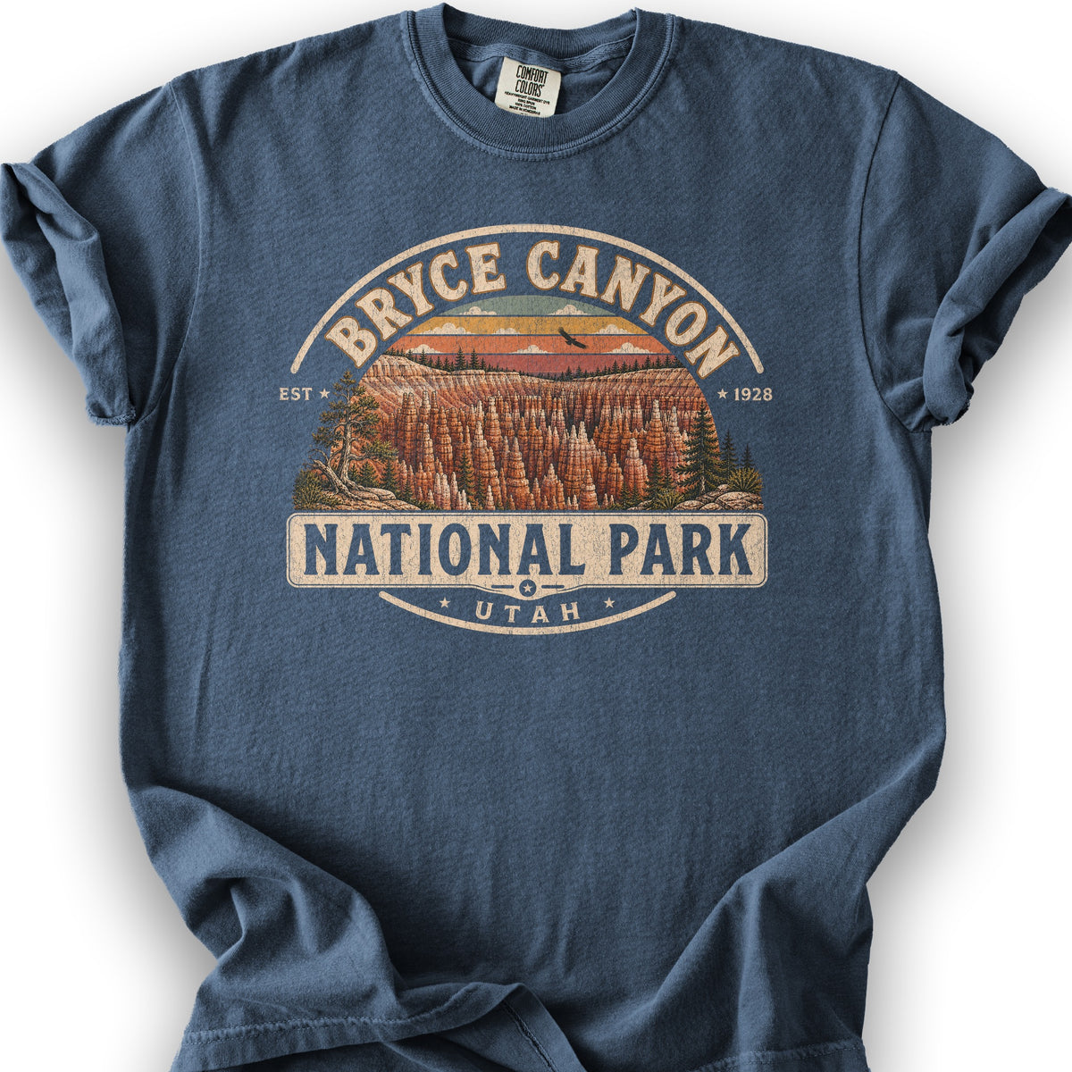 Bryce Canyon Medallion T-Shirt - Denim