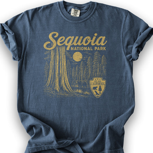 Sequoia Vintage Sketch T-Shirt - Denim