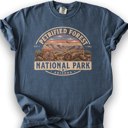 Petrified Forest Medallion T-Shirt - Denim