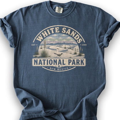 White Sands Medallion T-Shirt - Denim