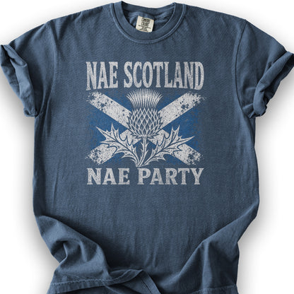Nae Scotland Vintage Flag T-Shirt - Denim