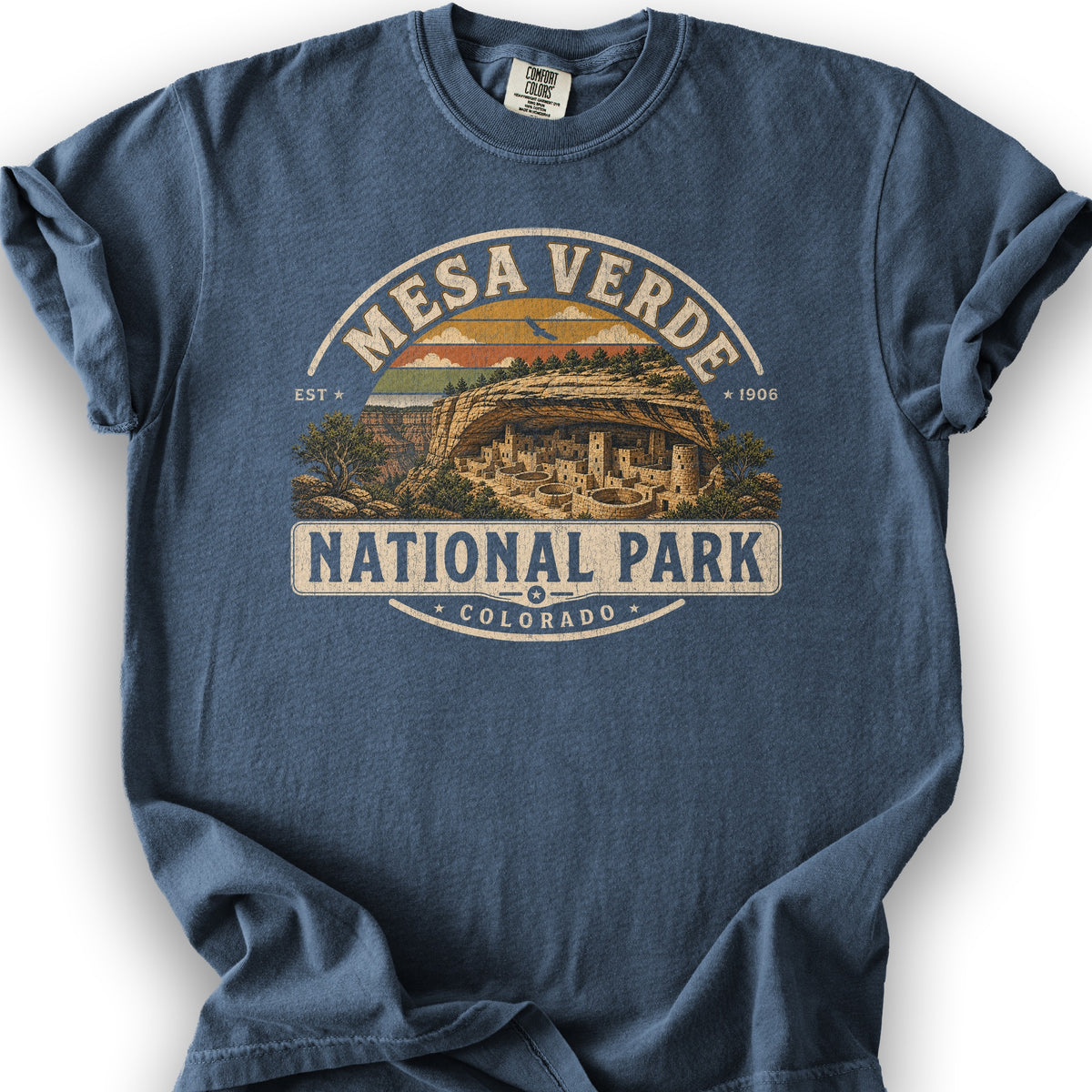 Mesa Verde Medallion T-Shirt - Denim