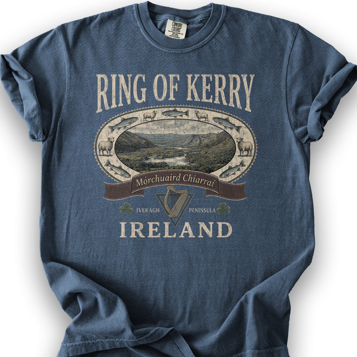 Ring of Kerry Heritage T-Shirt - Denim