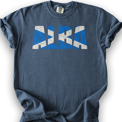 Alba Scottish Flag T-Shirt - Denim