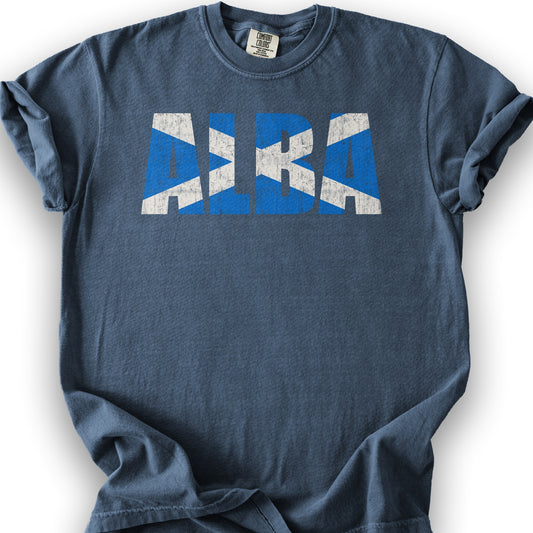 Alba Scottish Flag T-Shirt - Denim
