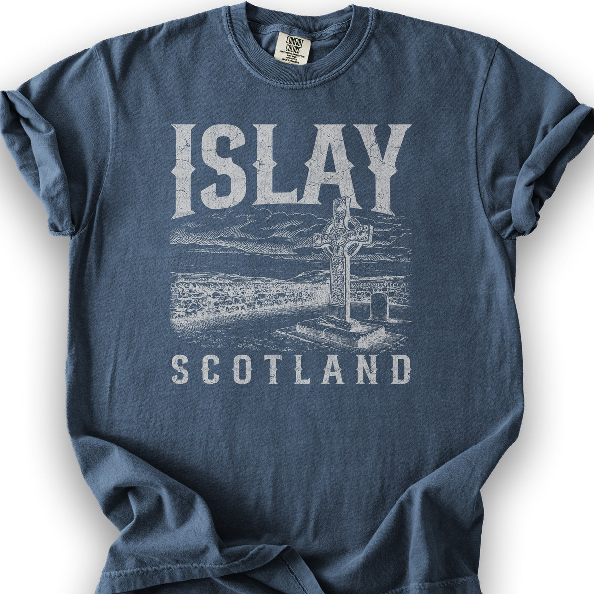 Isle of Islay Scotland T-Shirt - Denim