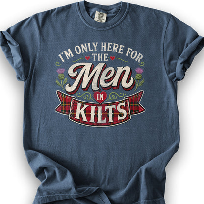 Men In Kilts T-Shirt - Denim