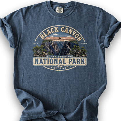 Black Canyon Medallion T-Shirt - Denim