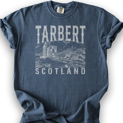Tarbert Scotland Sketch T-Shirt - Denim