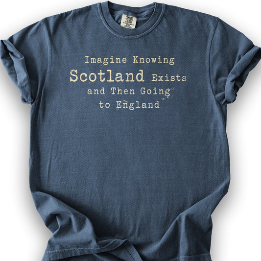 Scotland Exists T-Shirt - Denim