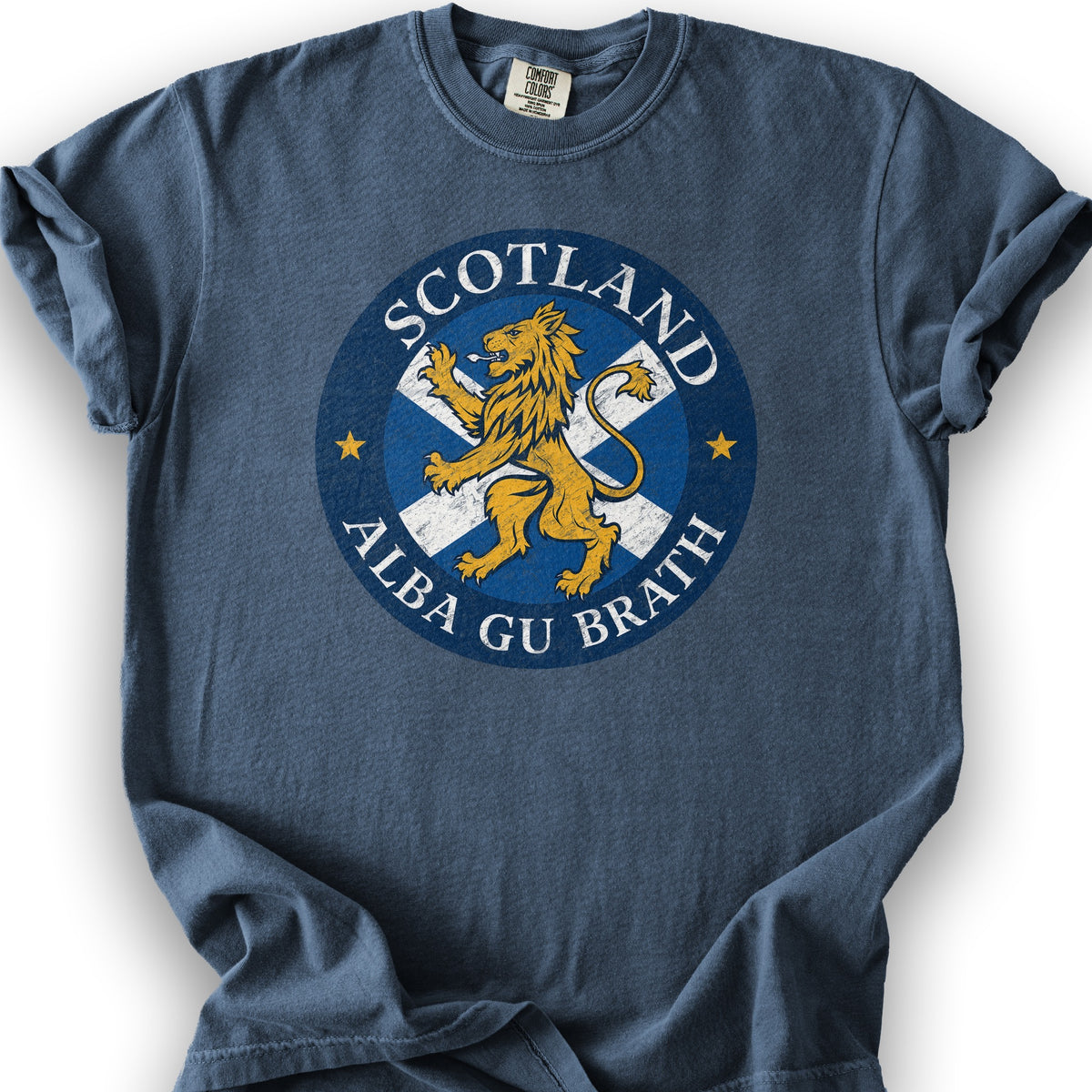 Alba Gu Brath Lion T-Shirt - Denim