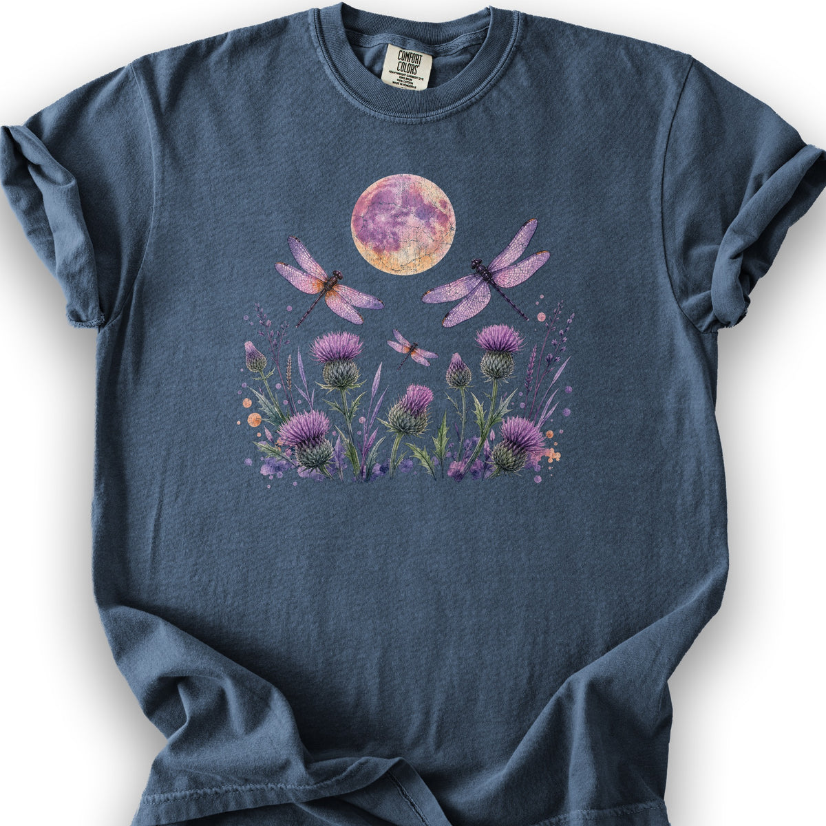 Midnight Dragonfly T-Shirt - Denim