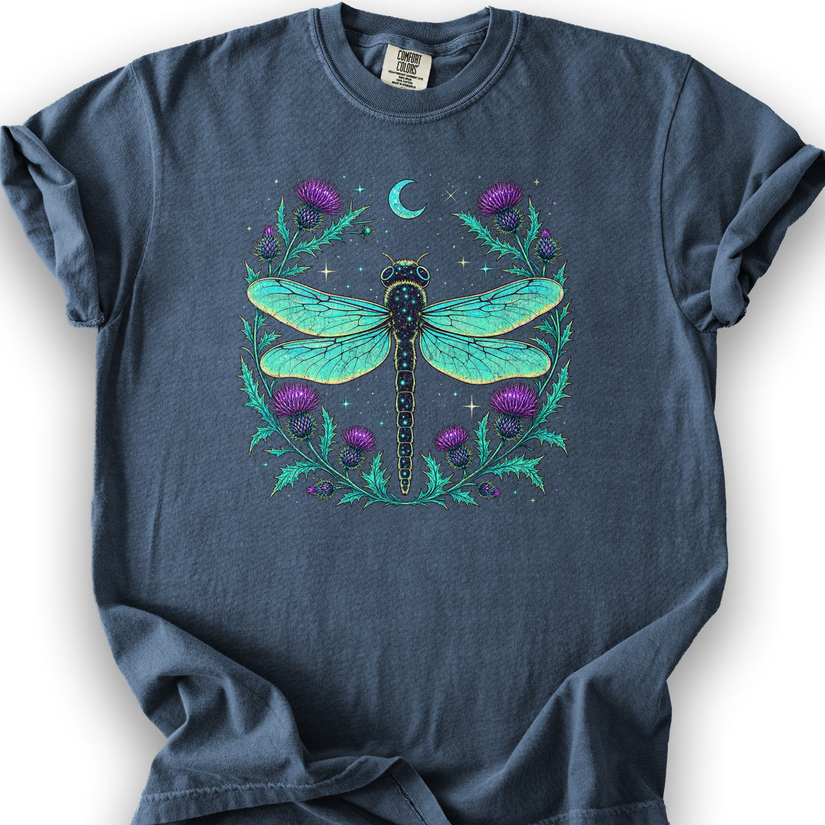 Lunar Dragonfly T-Shirt - Denim
