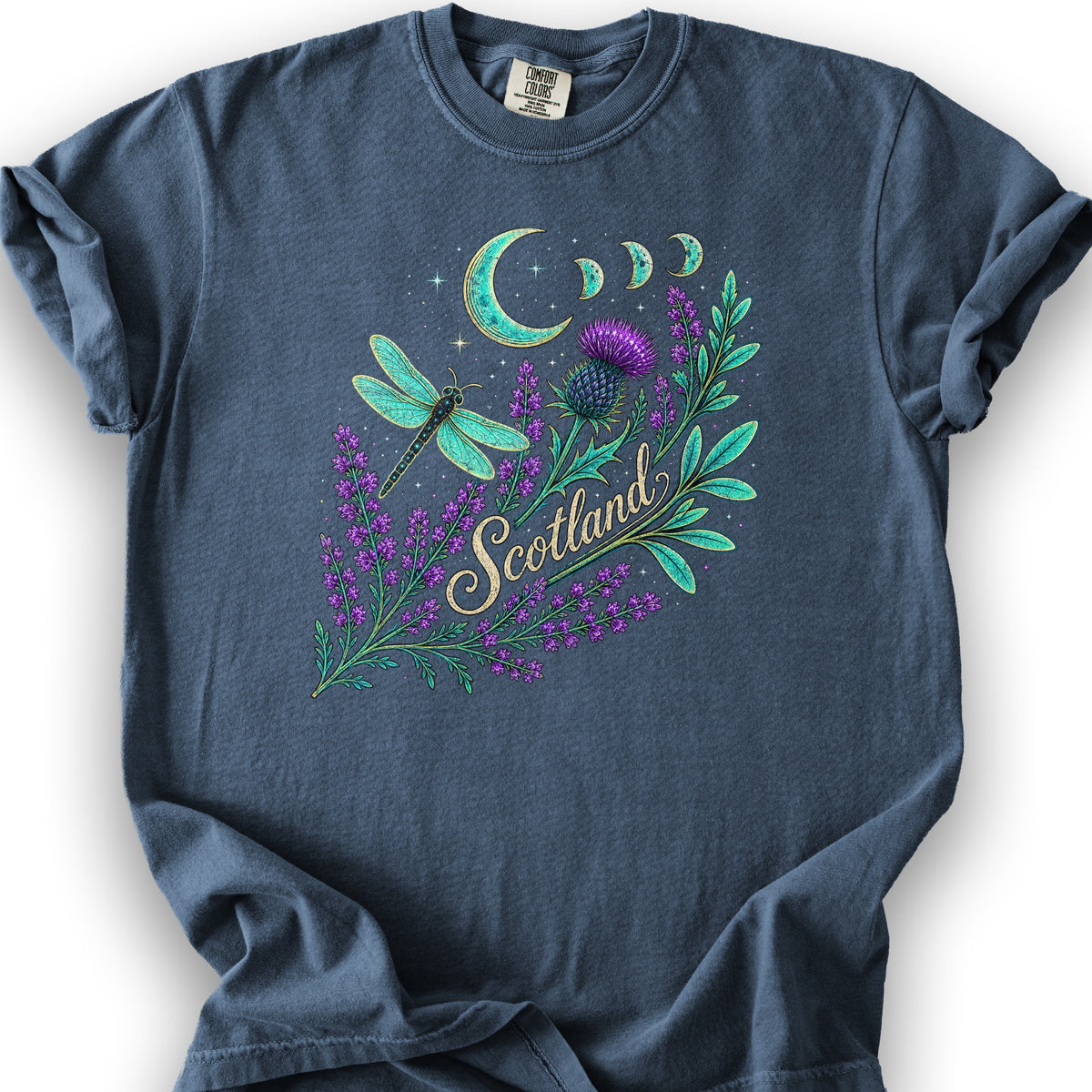 Scotland Mystic Glow T-Shirt - Denim