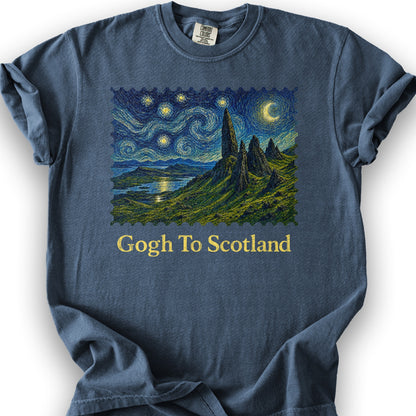 Gogh To Scotland T-Shirt - Denim