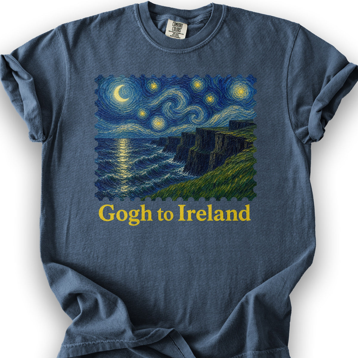 Gogh To Ireland T-Shirt - Denim