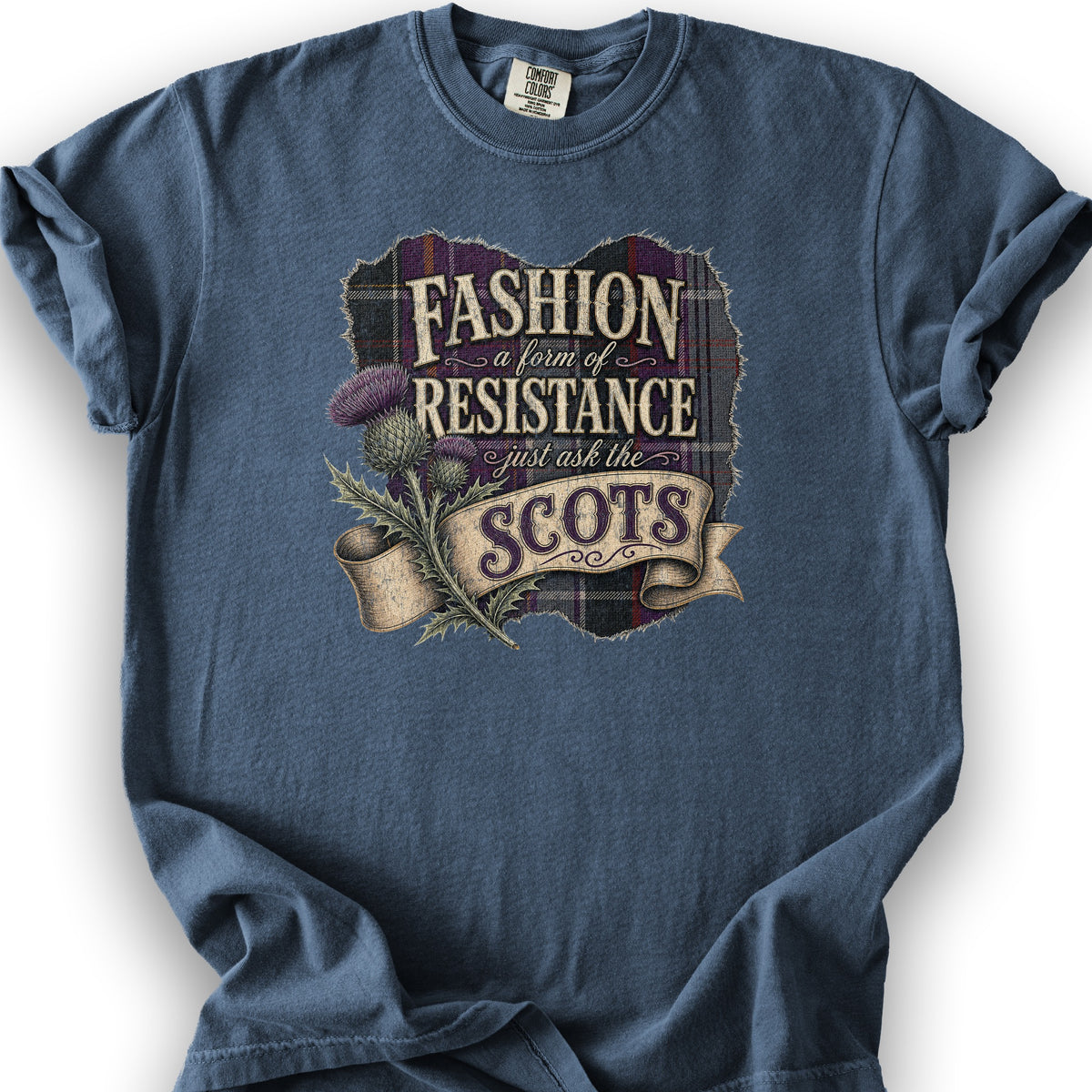 Fashion Resistance Scottish T-Shirt - Denim