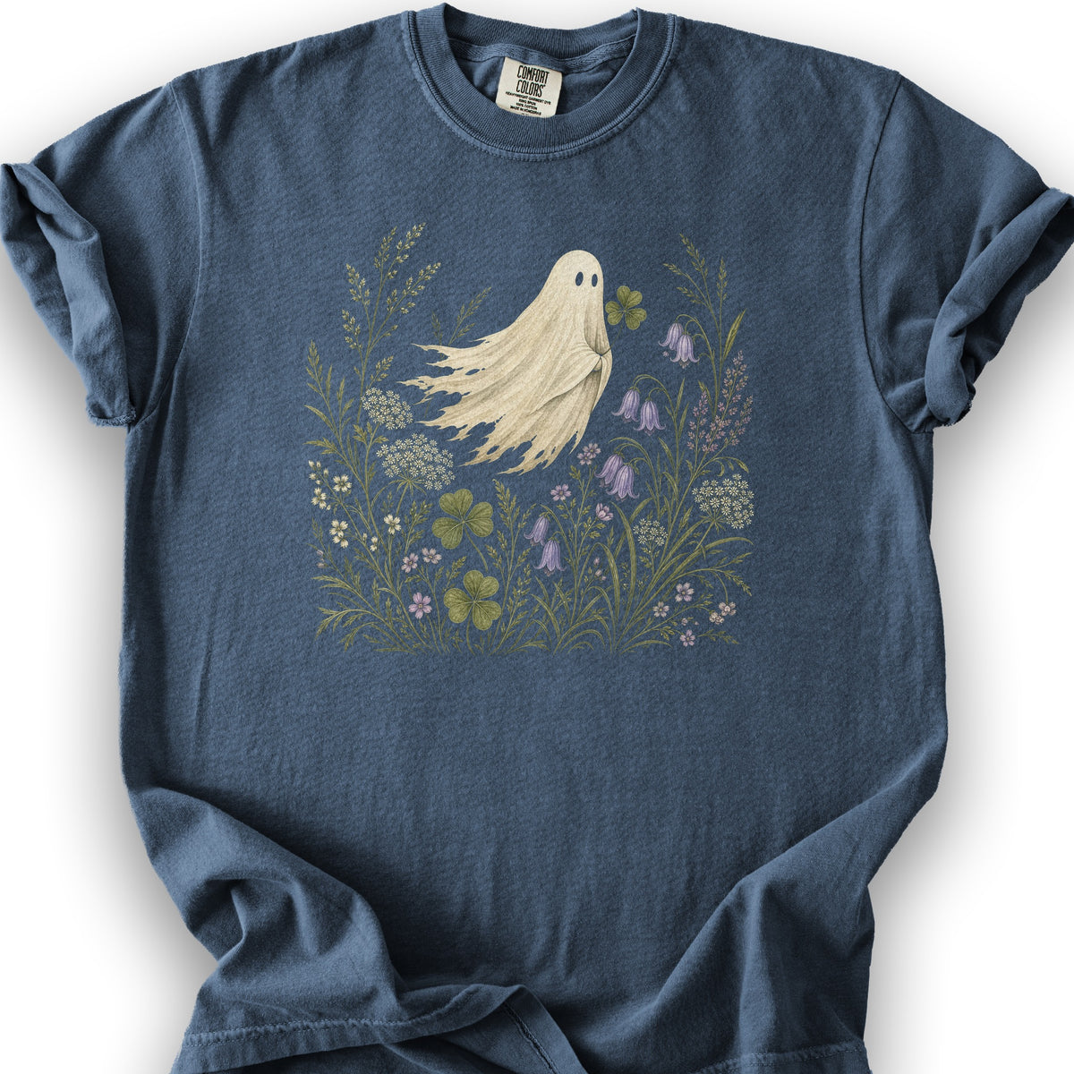 Shamrock Ghost T-Shirt - Denim