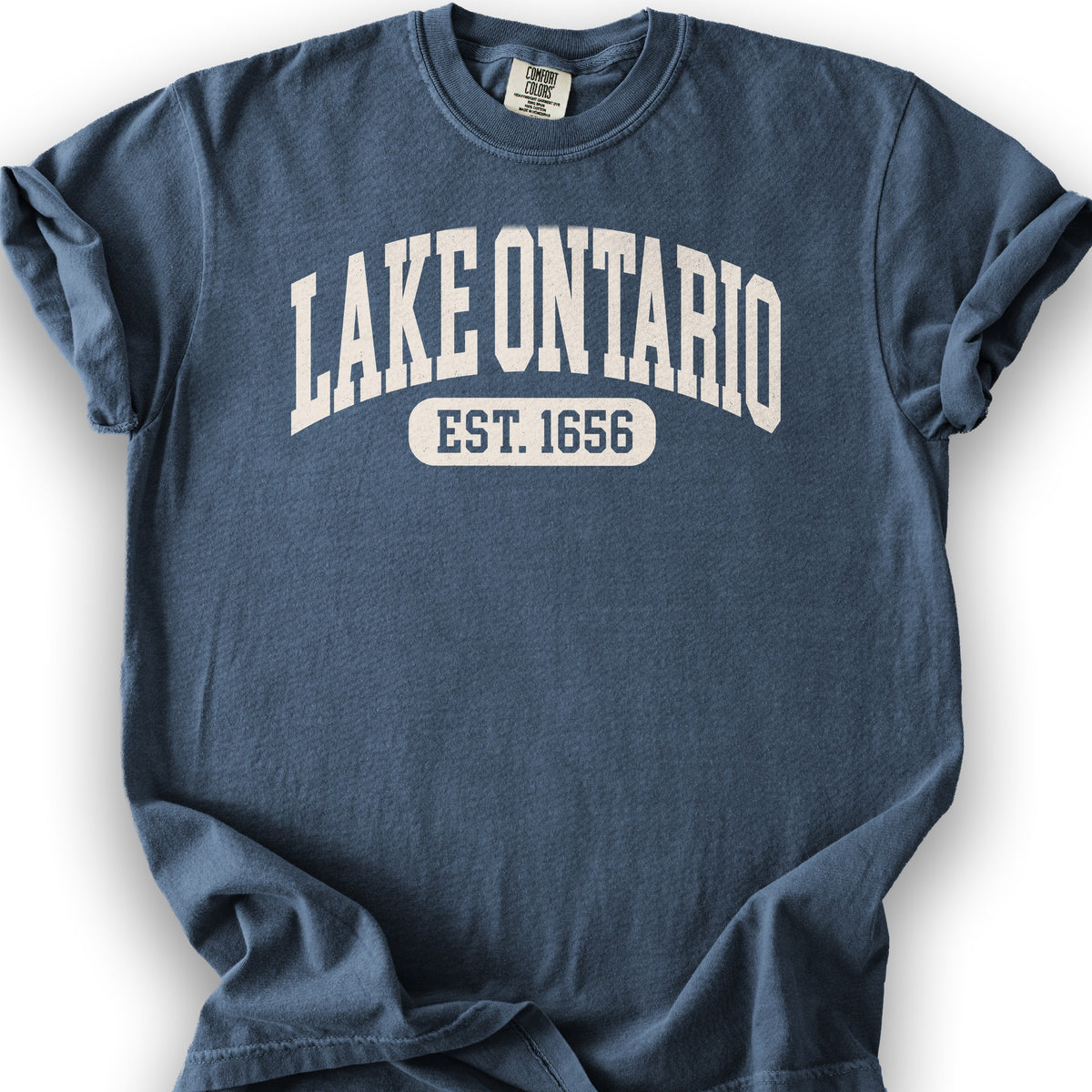 Lake Ontario Varsity T-Shirt - Denim