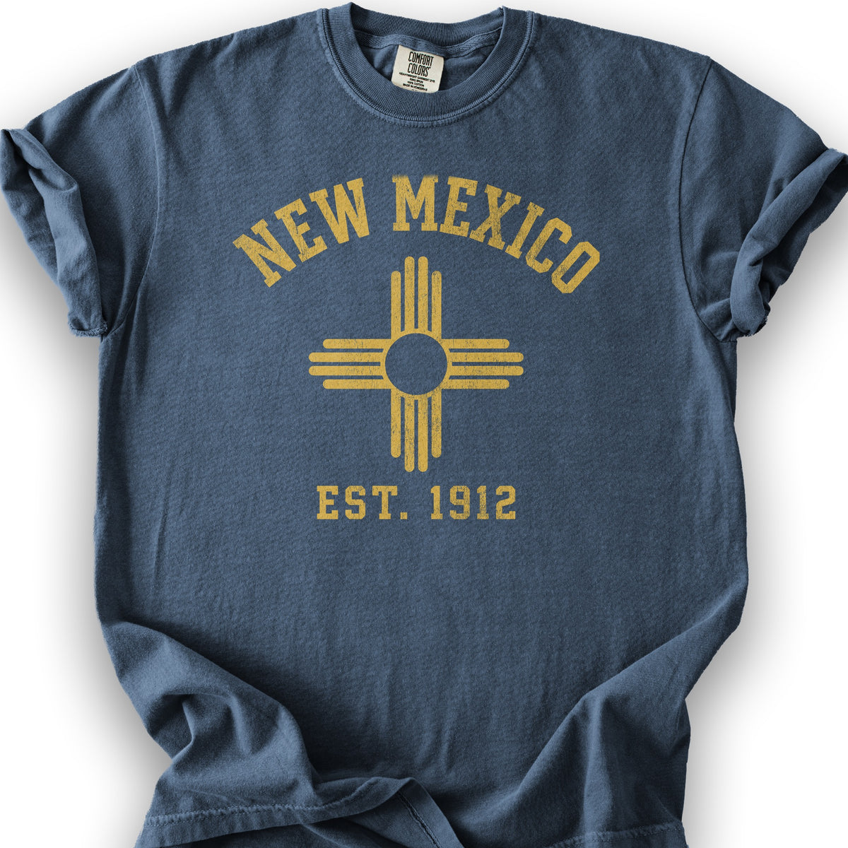 New Mexico Flag T-Shirt - Denim