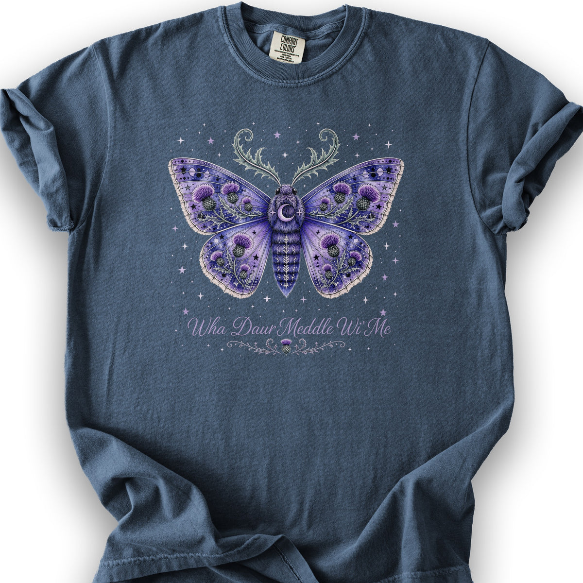 Wha Daur Meddle Wi' Me T-Shirt - Denim