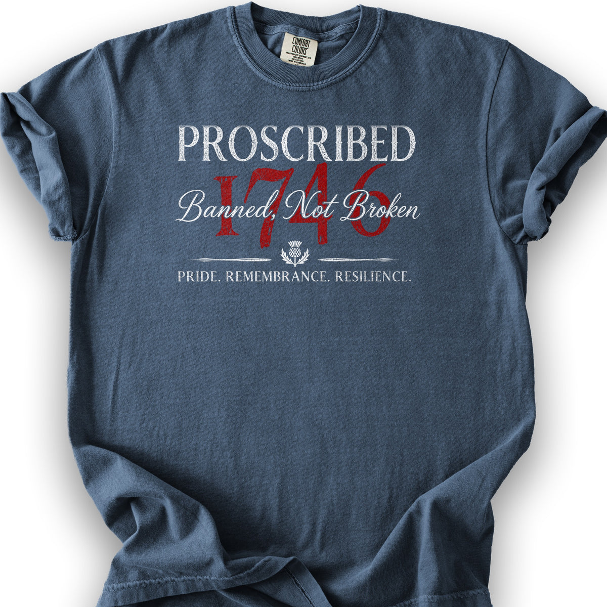 Banned Not Broken T-Shirt - Denim