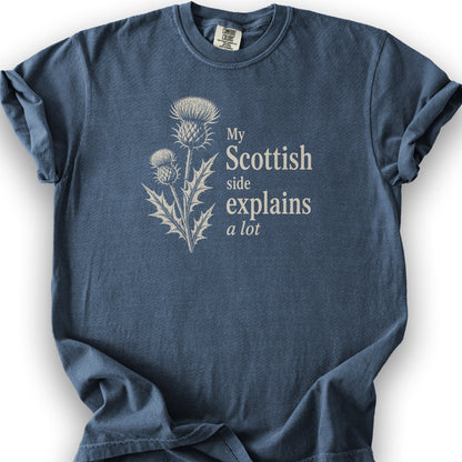 My Scottish Side T-Shirt - Denim