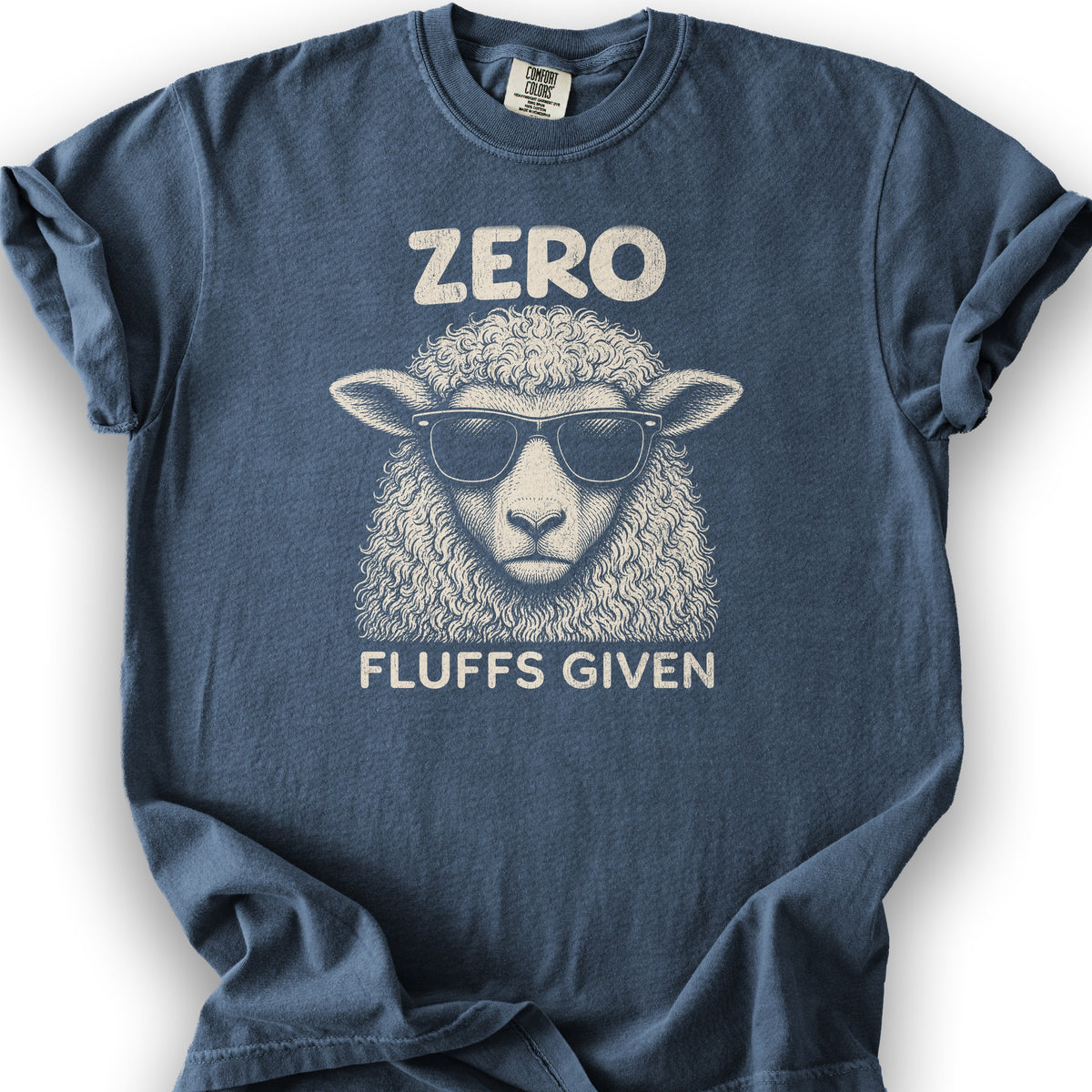 Zero Fluffs Given T-Shirt - Denim