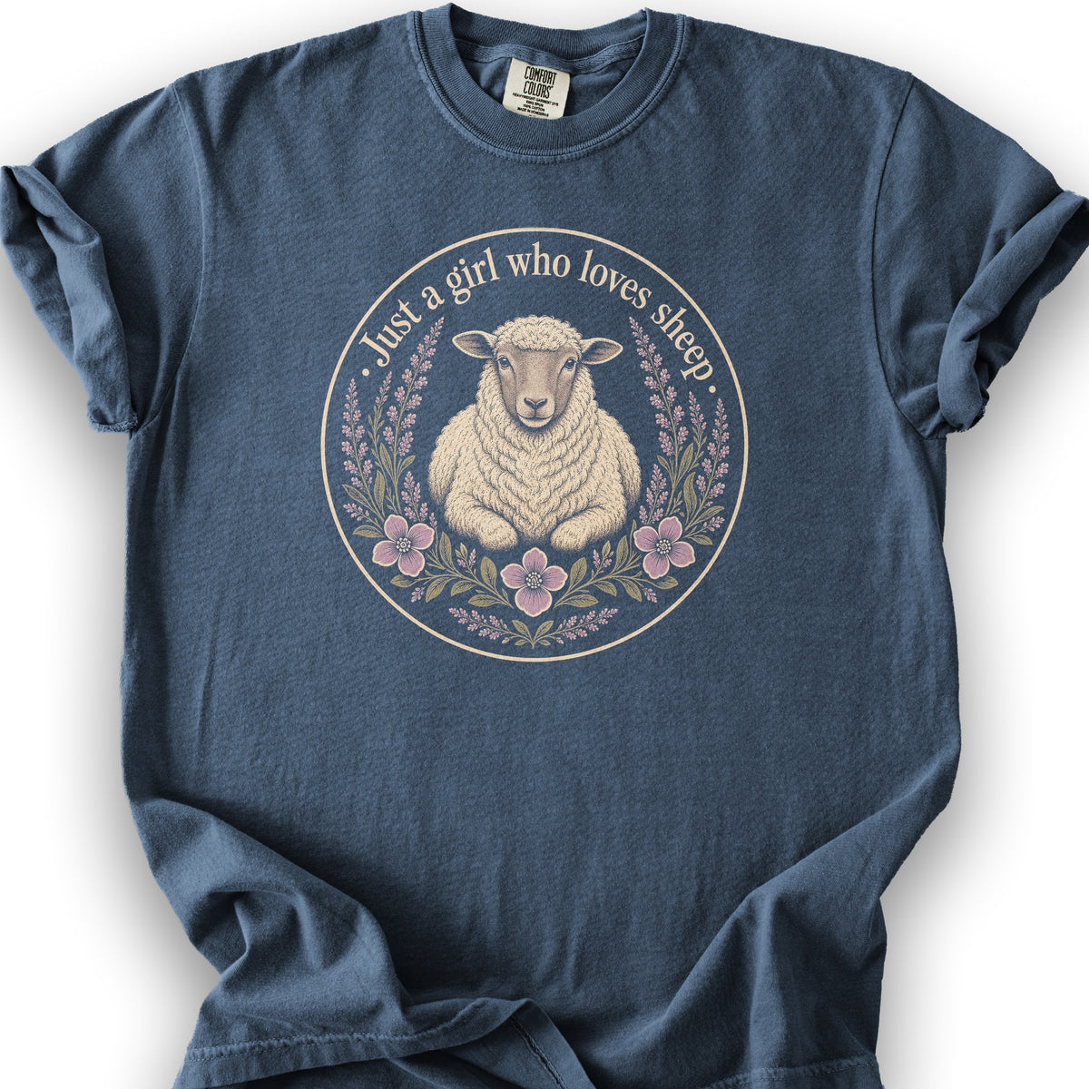 Girl Who Loves Sheep T-Shirt