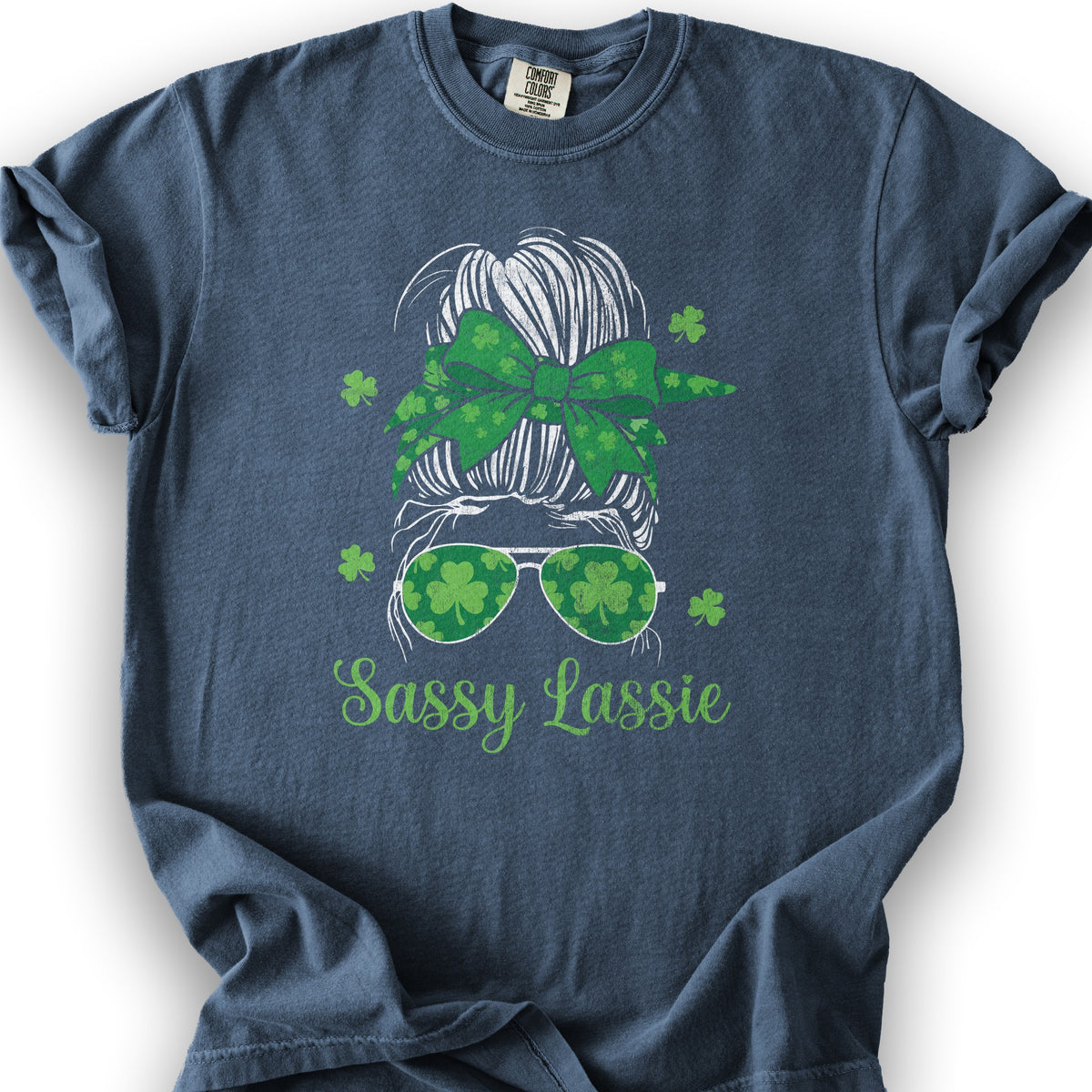 Irish Sassy Lassy T-Shirt - Denim