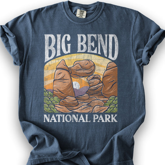 Big Bend National Park "Big and Bold" T-Shirt - Denim