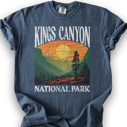 Kings Canyon National Park "Big and Bold" T-Shirt - Denim