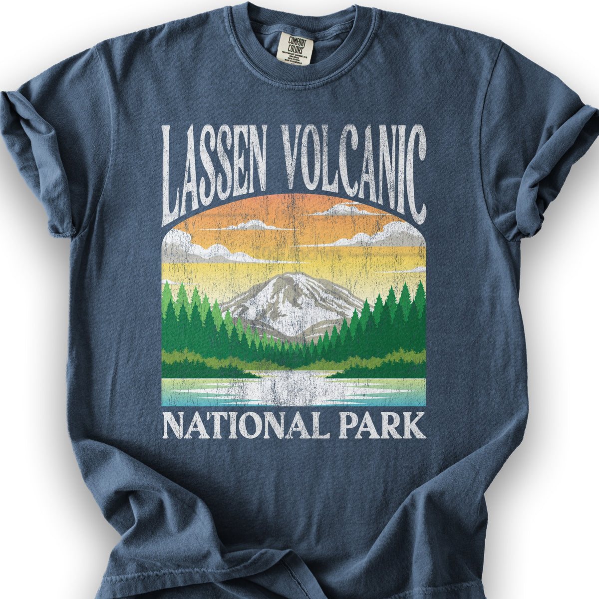 Lassen Volcanic National Park "Big and Bold" T-Shirt - Denim